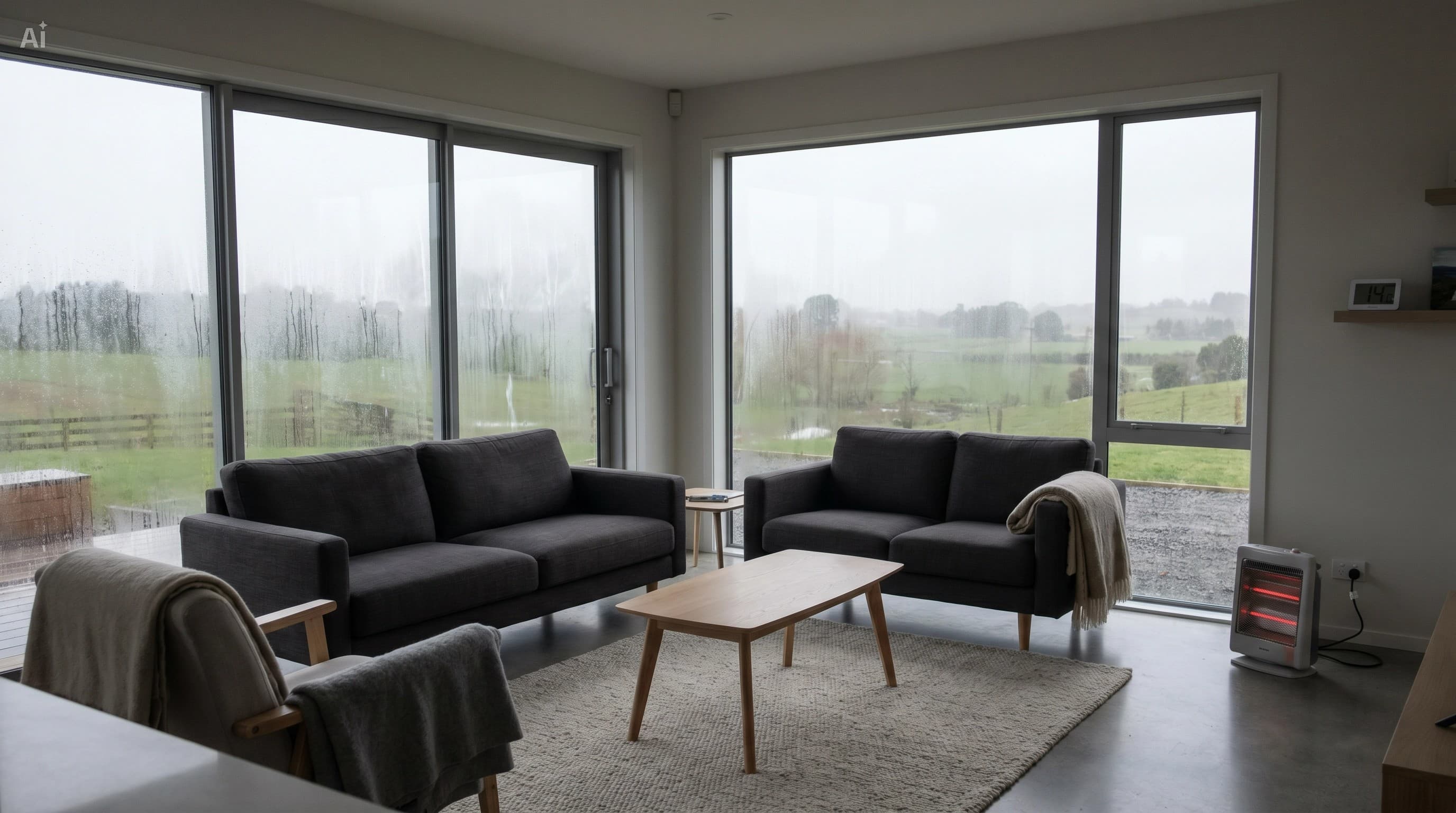 Te Awamutu living room condensation and comfort problems